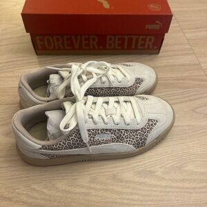Puma Club 5v5 Animal Print white trainers